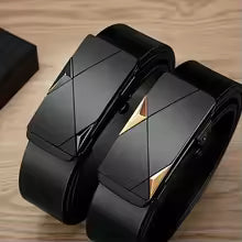 Stylish men's PU leather belt 